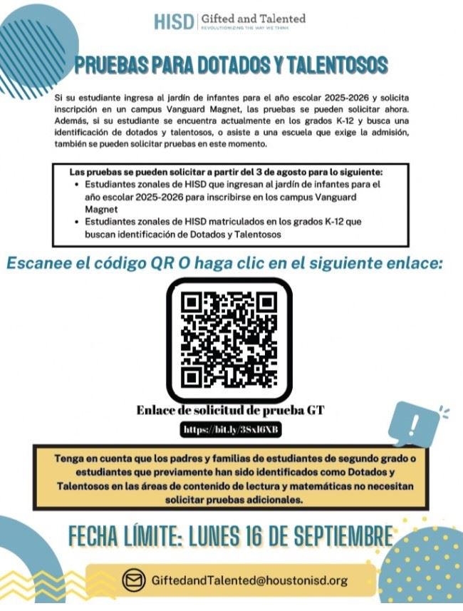  Pruebas para dotados y talentosos